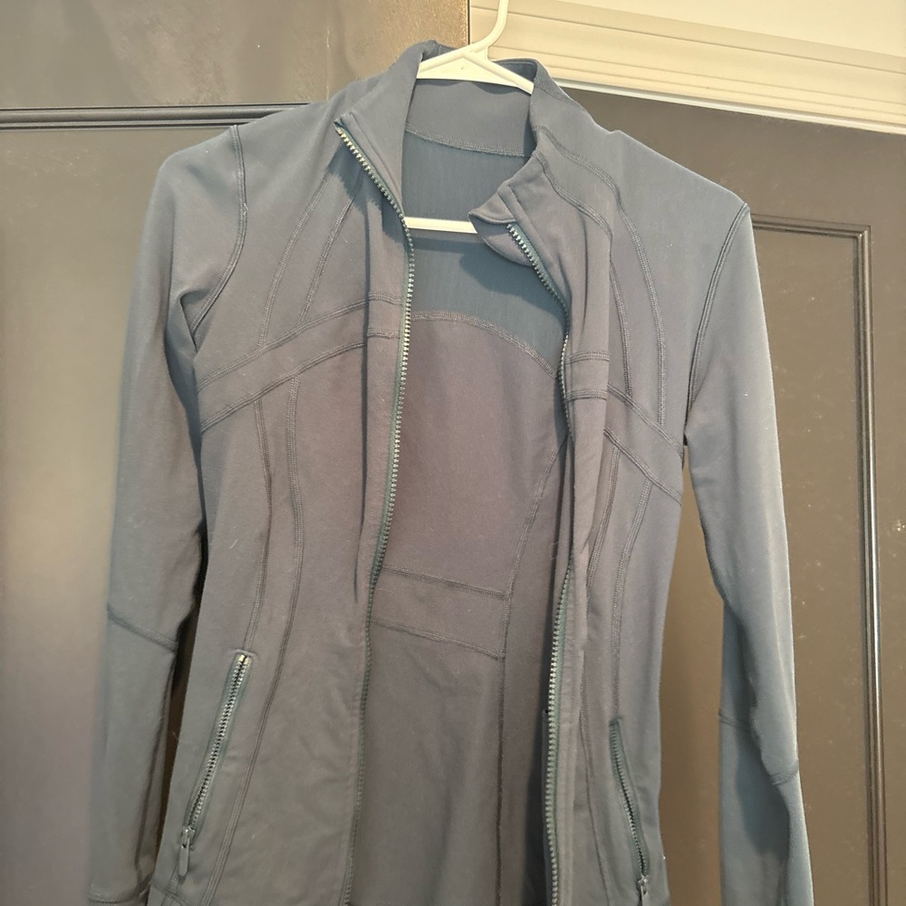 lululemon athletica women's dark teal full-zip utility jacket